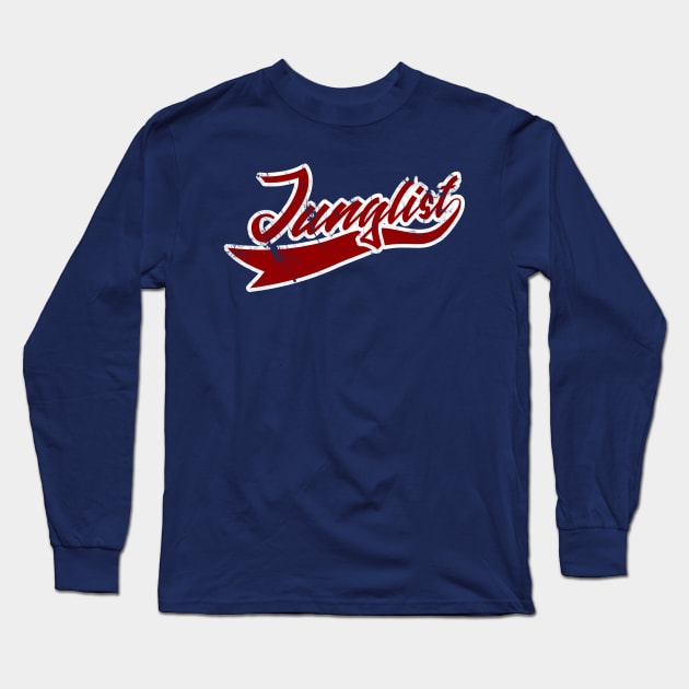 Junglist Team Red Long Sleeve T-Shirt by KORAX